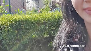 Трахала грудью жопу